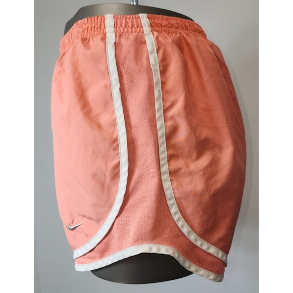 Women's Nike Dri-Fit Modern Tempo Running Shorts Peach Pink Medium Lined Athleti - Picture 2 of 9